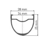 DT Swiss Hg 1800 Spline 24 Cl Disc Tubeless Forhjul For Landeveissykkel, Black, 12 x 100mm