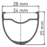 DT Swiss HG 1800 Spline Bakhjul 650b Til Skivebremser