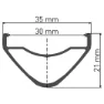 DT Swiss Hx 1700 Sp Ls 27.5´´ Disc Cl Tubeless Terrengsykkel Forhjul, Black, 15 x 110mm