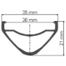 DT Swiss Hx 1700 Spline 30 27.5´´ 6b Disc Boost Tubeless Terrengsykkel Forhjul, Black, 15 x 110mm