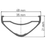 DT Swiss Hx 1700 Spline 35 27.5´´ 6b Disc Tubeless Terrengsykkel Forhjul, Black, 15 x 110mm