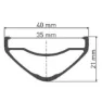 DT Swiss Hx 1700 Spline 35 29´´ 6b Disc Tubeless Forhjul, Black, 15 x 110mm