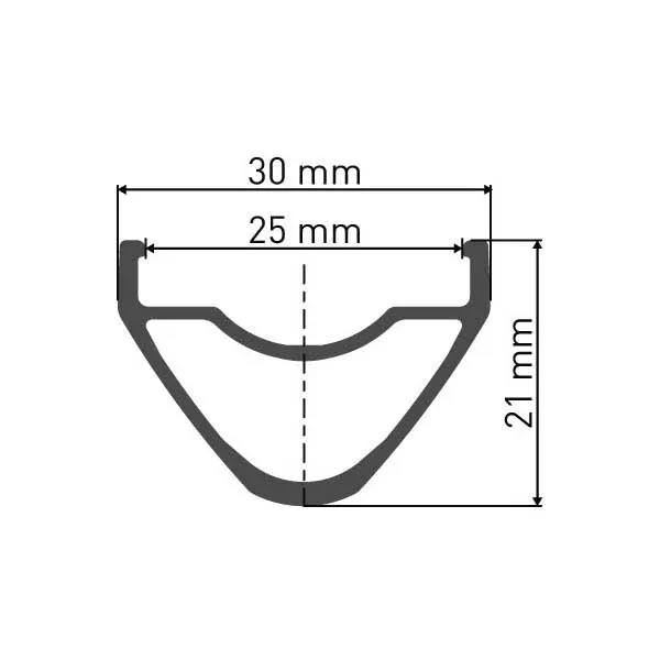 DT Swiss Hx 491 25 Mm 6.5 Mm Felg