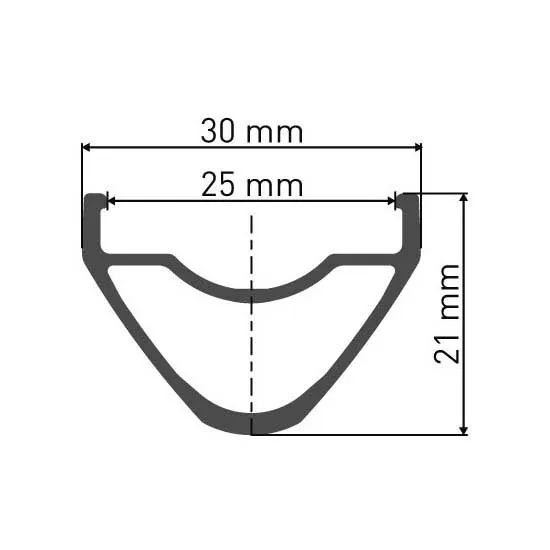 DT Swiss Hx 491 25 Mm Vl 6.5 Mm Felg, Black, 29" 28H