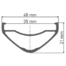 DT Swiss HX 581 Hybrid 27.5'' Felg, Black, 27.5" 32H