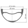 DT Swiss Hxc 1501 Spline One 35 27.5´´ Cl Disc Boost Hockless Tubeless Terrengsykkel Forhjul, Black, 15 x 110mm