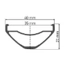 DT Swiss M 542 584-35 Mm Felg, Black, 650B-27.5" 28H