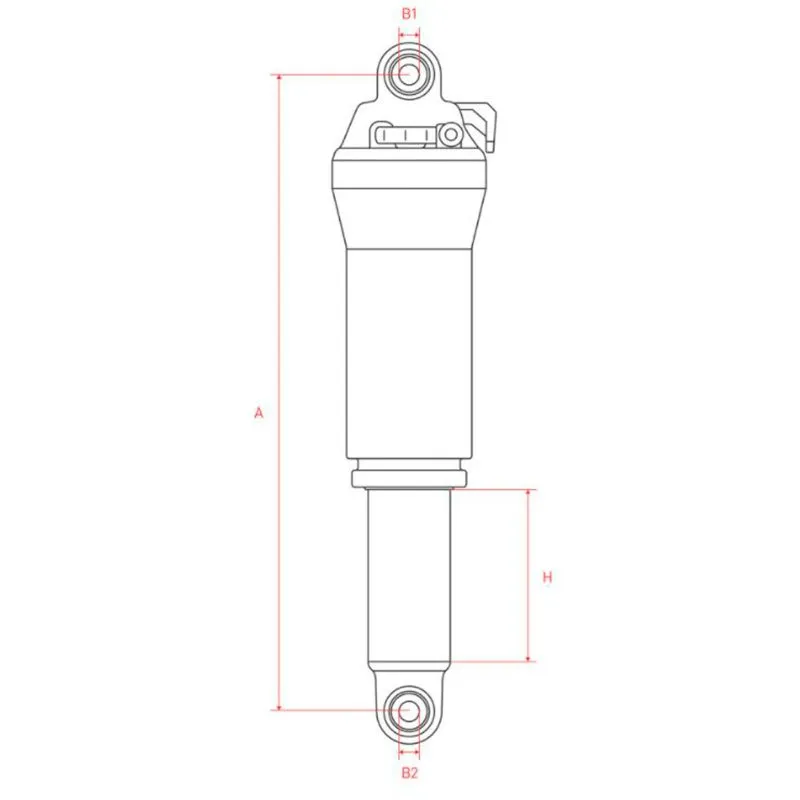 DT Swiss R 535 One Remote R0 Standard Mount Støtdemper, Black, 45mm, 190mm