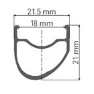 DT Swiss Rr 411 Asym Felg