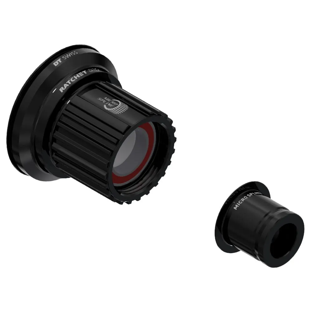 DT Swiss Shimano Micro Spline Ratchet Deg 12x148 Al St Sl Freehub-kropp, Black, One Size