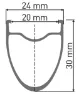 DT Swiss T 1800 Classic 30 Bakhjul, Black, 10 x 120mm, 1s