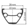 DT Swiss U 533 Tubeless 22mm 29" Felg
