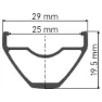 DT Swiss X 1900 Spline 25 29´´ Cl Disc Tubeless Bakhjul Refurbished, Black, 12 x 142mm
