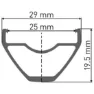 DT Swiss X 432 29´´ 25 Db Vi Mtb Felg