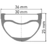 DT Swiss Xmc 1501 Spline 30 27.5´´ Is Disc Tubeless Terrengsykkel Forhjul, Black, 15 x 110mm