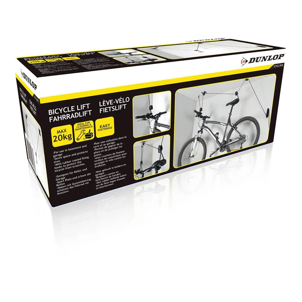 Dunlop 99652 20kg Max Veggmontert Sykkelholder, Black, One Size