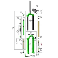 DVO Suspension Diamond D2 Endestykke DVO Suspension Diamond D2 Endestykke