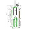 DVO Suspension Diamond D2 Endestykke, Black, One Size