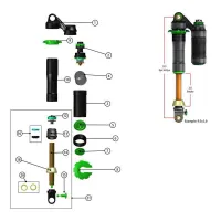 DVO Suspension Jade 14 Mm Shaft Metric 55 Mm N14 Servicesett DVO Suspension Jade 14 Mm Shaft Metric 55 Mm N14 Servicesett