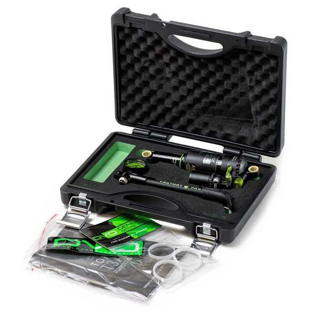 DVO Suspension Topaz T2 Trunnion Støtdemper, Black / green, 62.5mm, 205mm