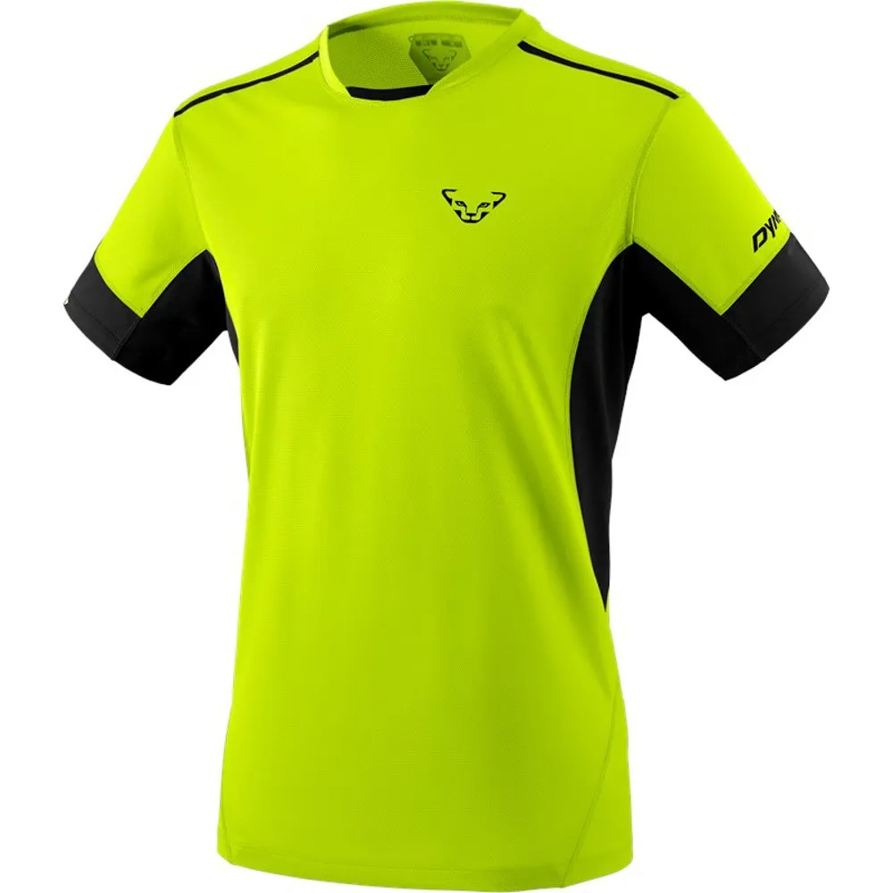 Dynafit Vertical 2.0 Kortarmet T-skjorte, Neon yellow