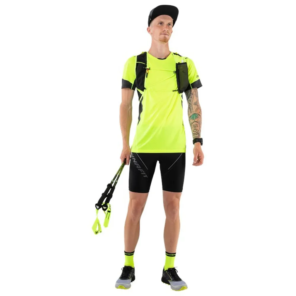 Dynafit Vertical 2.0 Kortarmet T-skjorte, Neon yellow