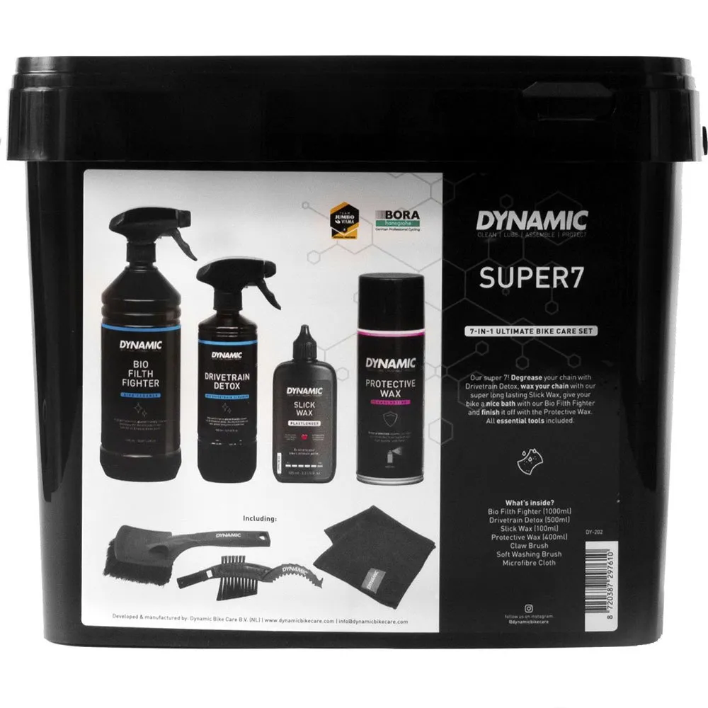 Dynamic Super 7 Rengjøringssett, Black, One Size