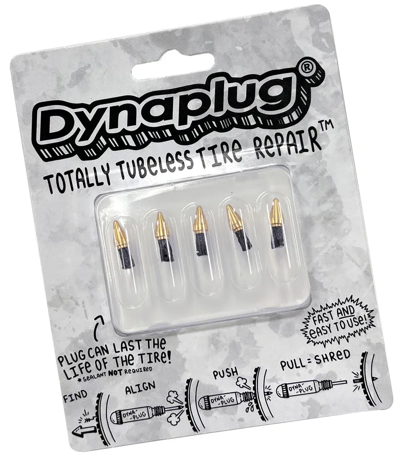 Dynaplug Tubeless Tire Repair Plugs for Air Road Kit, Black / gold, One Size