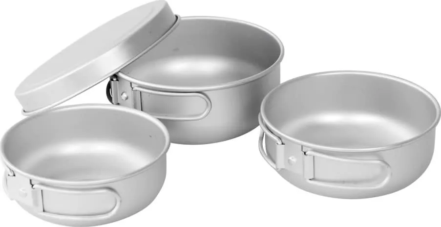 Easy Camp Adventure Ultra Light Cook Set, Silver, One Size Easy Camp Adventure Ultra Light Cook Set, Silver, One Size
