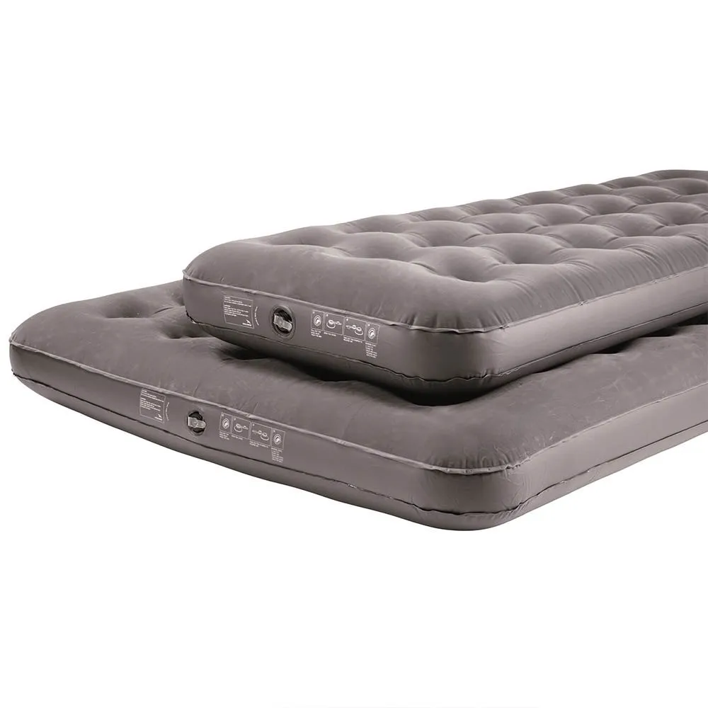 Easy Camp Flock Luftmadrass, Grey, One Size