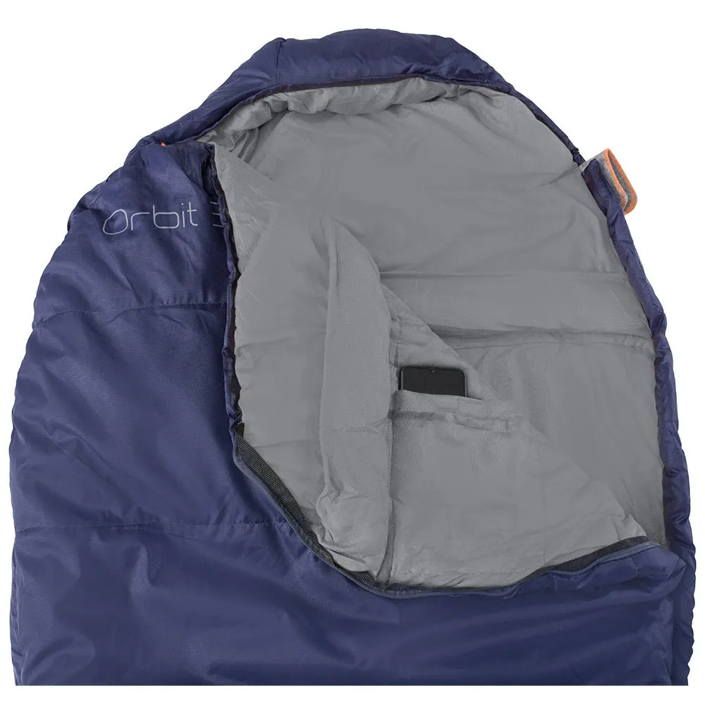 Easy Camp Orbit 300 -4º Sovepose, Blue, Left Zipper