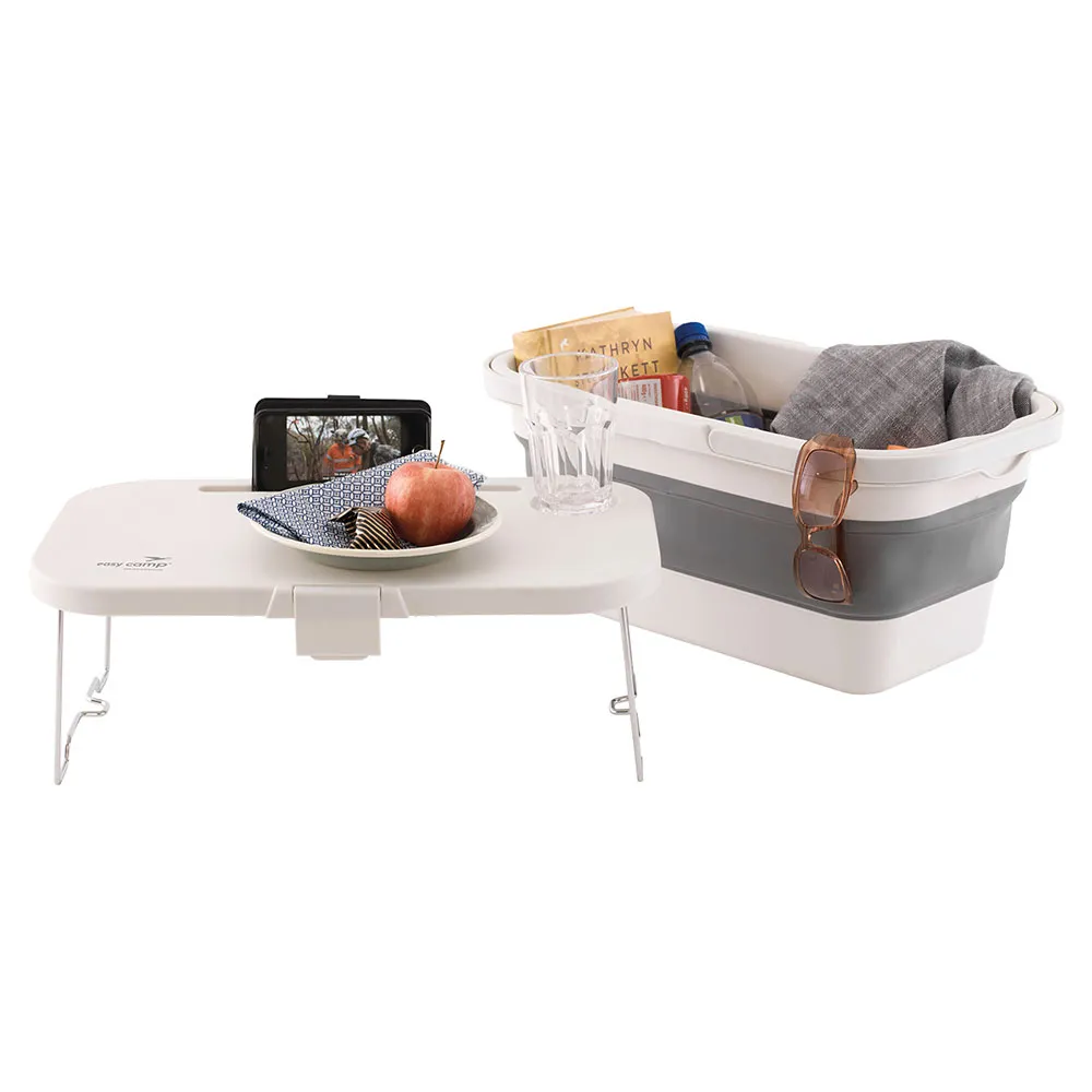 Easy Camp Picnic Basket&table Kjøkkenutstyr, White, One Size