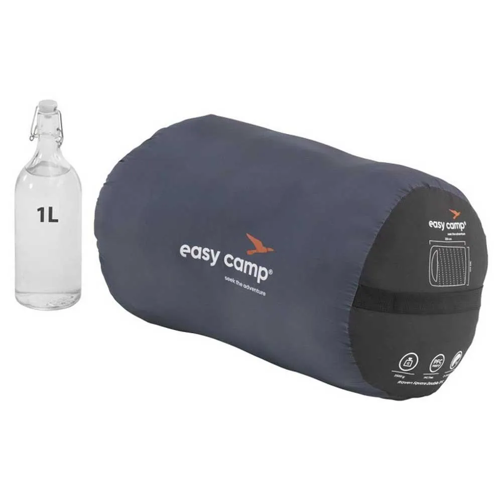 Easy Camp Raven Square Double 5°c Sovepose, Blue, Double Zipper