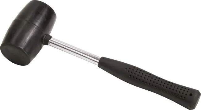 Easy Camp Rubber/Steel Mallet, Black, One Size