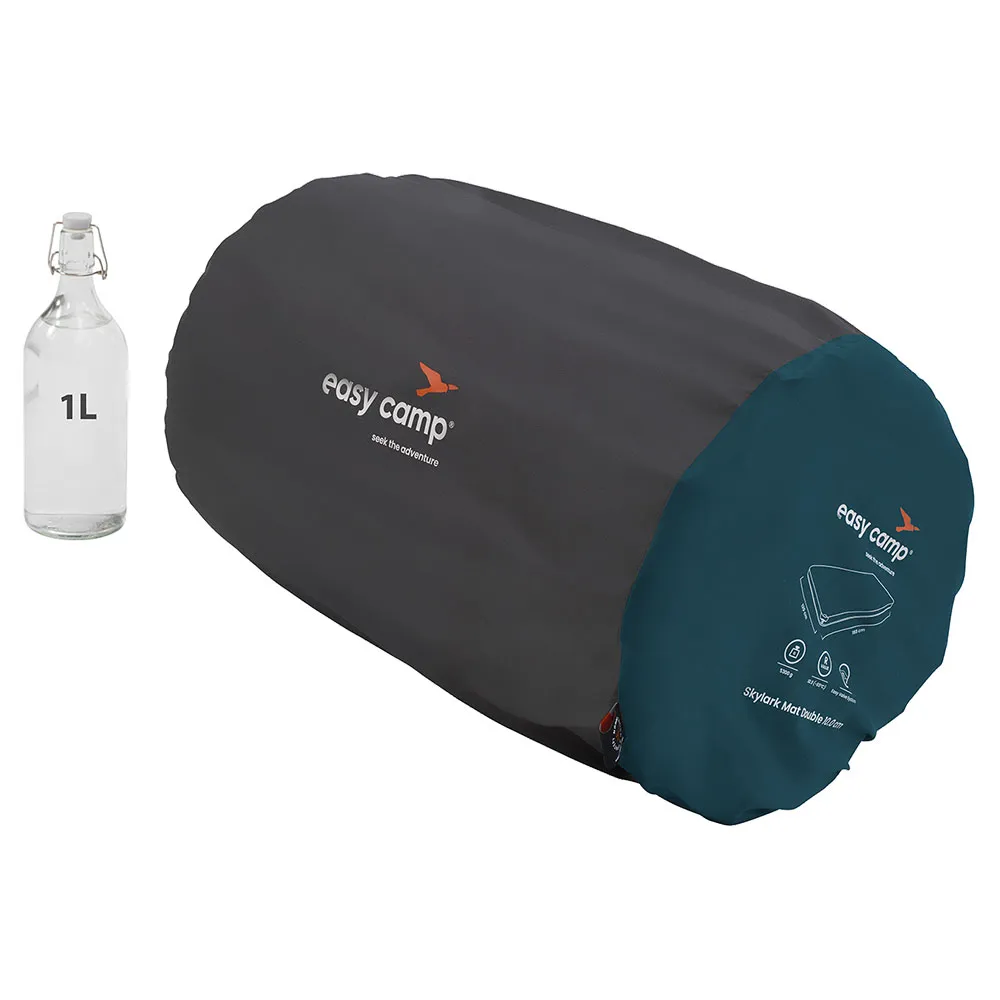 Easy Camp Skylark Double 10 Cm Oppblåsbar Matte, Black / grey