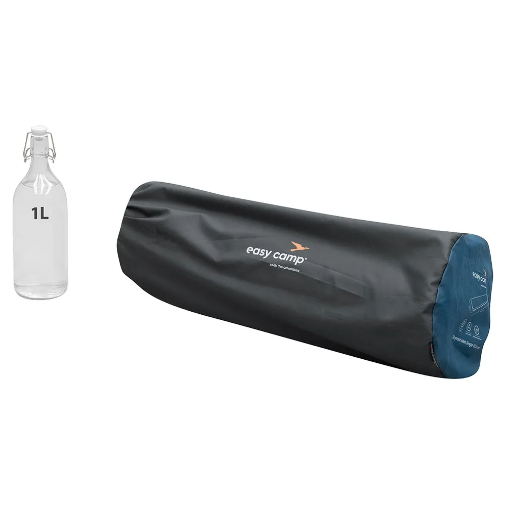 Easy Camp Skylark Single 10 Cm Oppblåsbar Matte, Black / grey