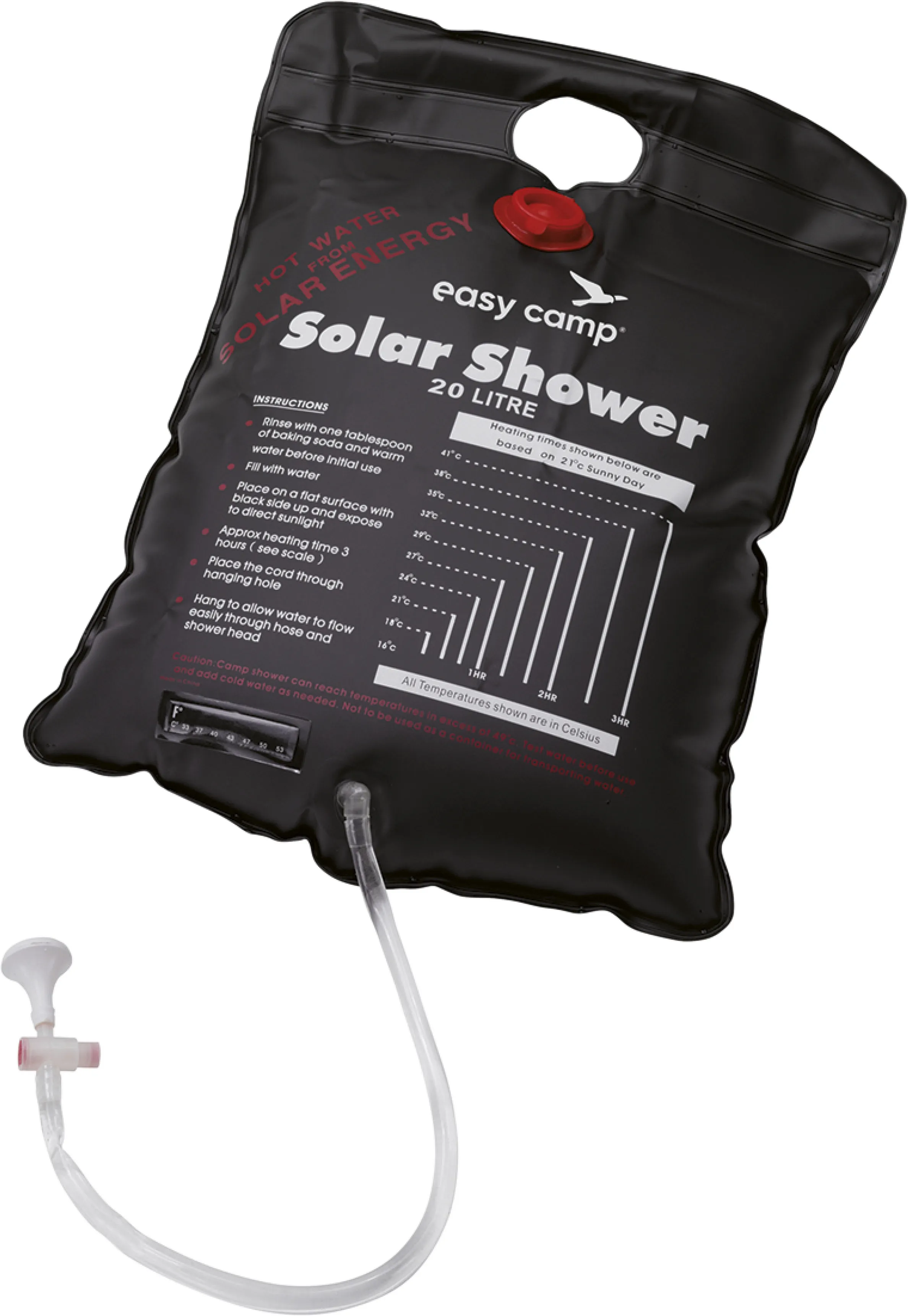 Easy Camp Solar Shower, Black, One Size Easy Camp Solar Shower, Black, One Size