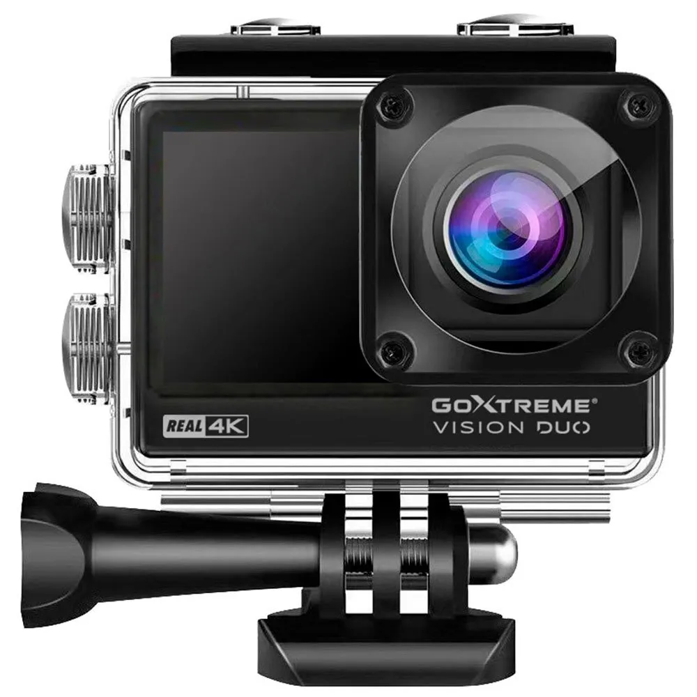 Easypix Goxtreme Vision Duo 4k Actionkamera, Black, One Size Easypix Goxtreme Vision Duo 4k Actionkamera, Black, One Size
