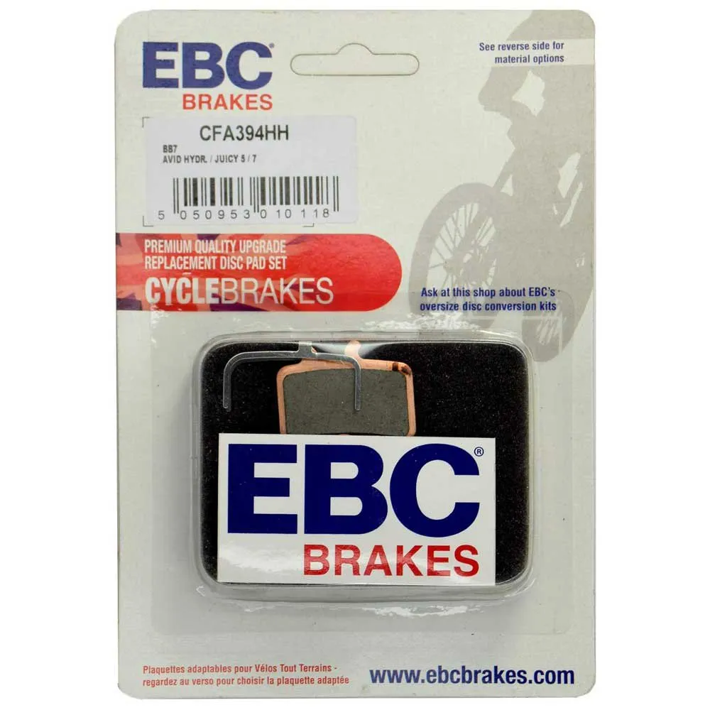 EBC Cfa394hh Avid System Juicy 35&7 Hydraulic Ultimate&mechanical Bb7 Wet Riding Skivebremseklosser, Silver, One Size