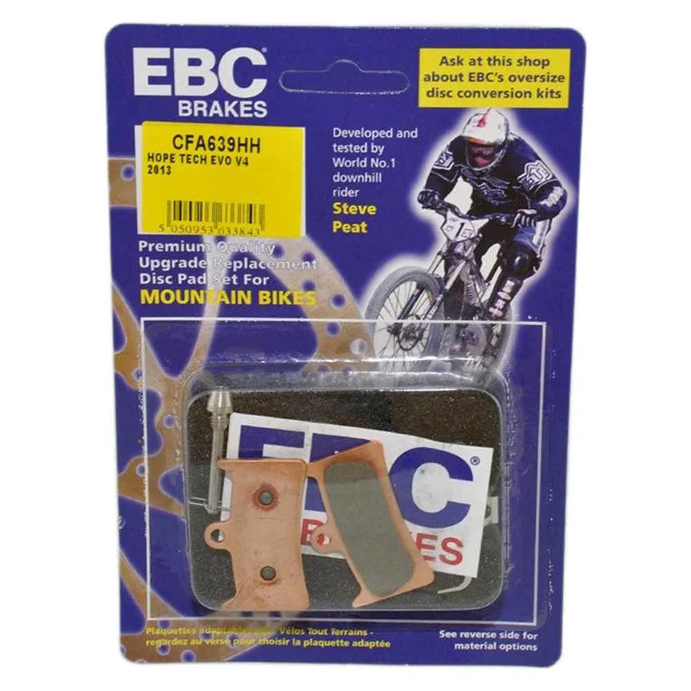 EBC Cfa639hh Hope Tech Evo V4 Wet Riding Skivebremseklosser, Silver, One Size