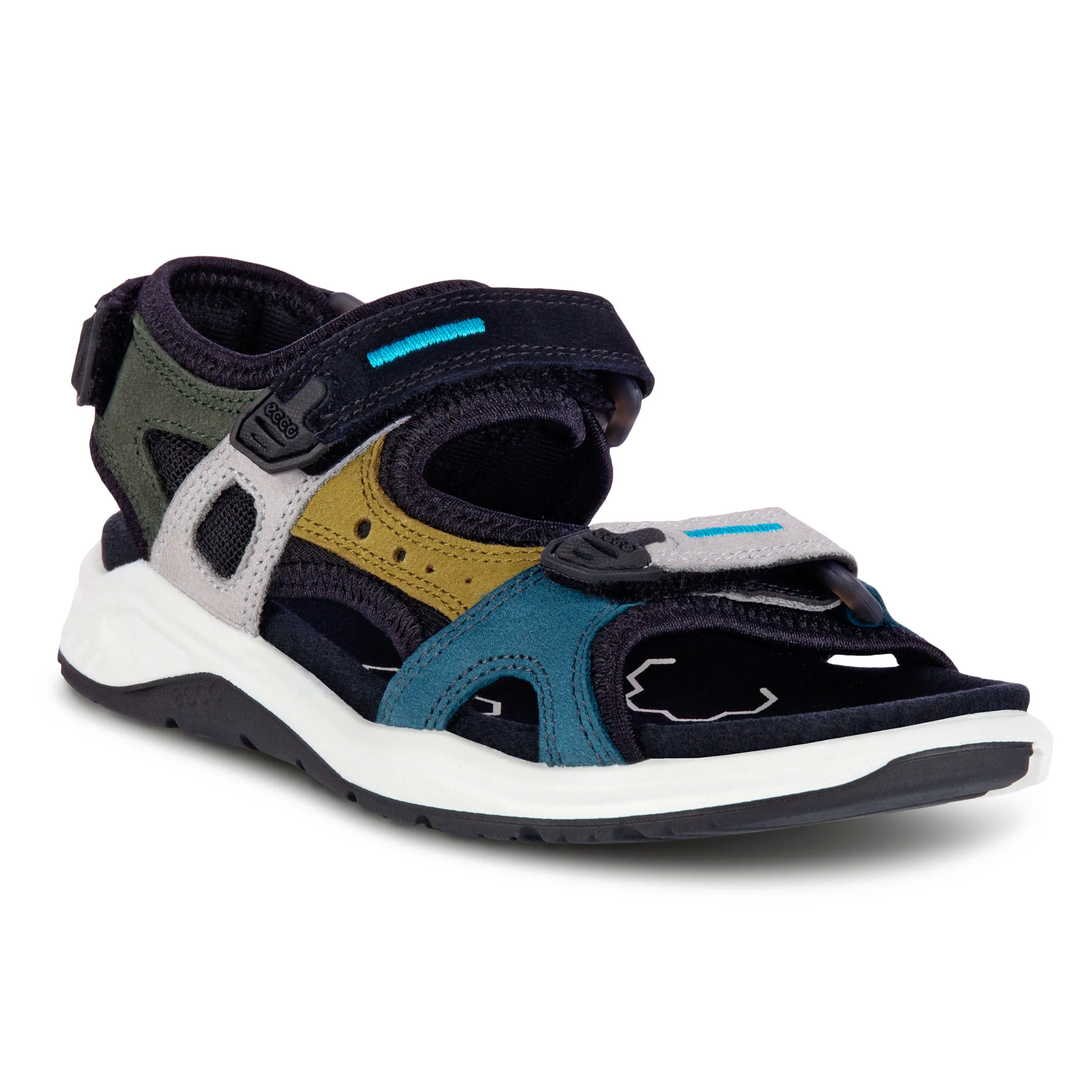 Ecco Kids' X-trinsic Flat Sandal, Multicolor fir green, 27 Ecco Kids' X-trinsic Flat Sandal, Multicolor fir green, 27