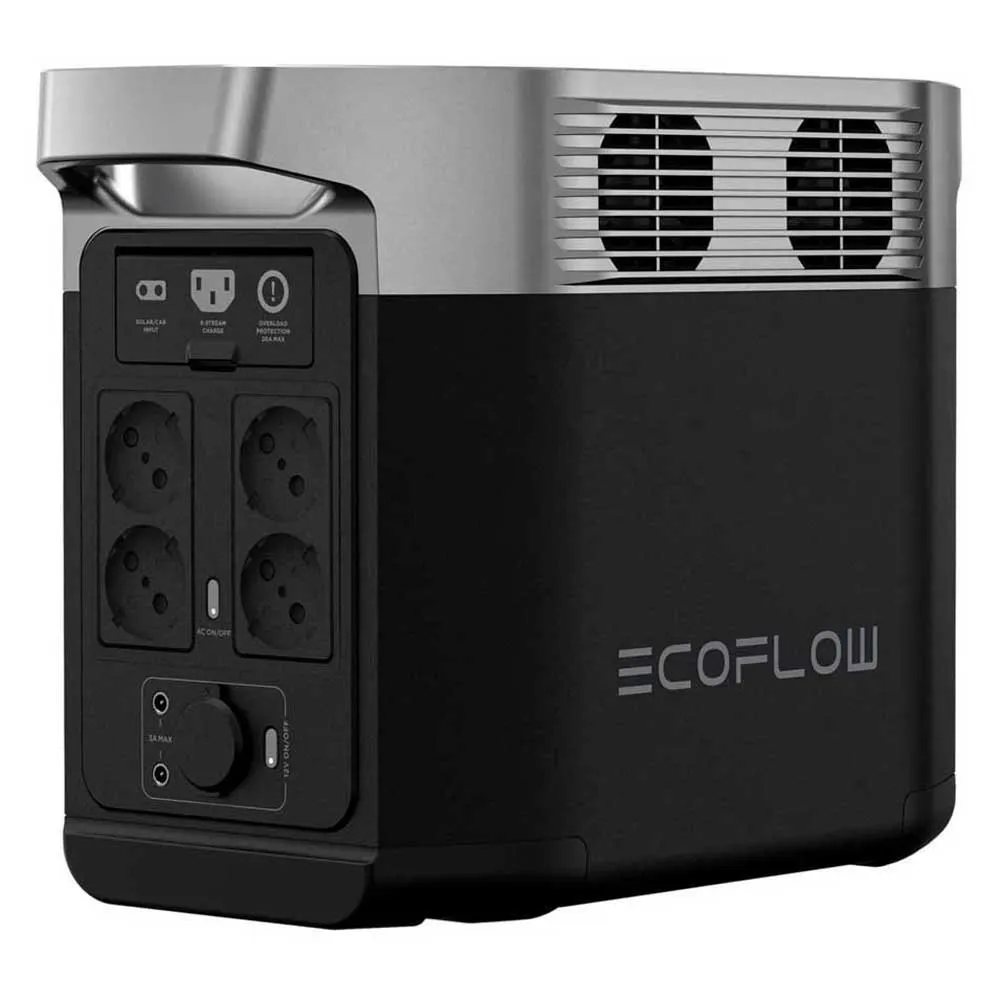 Ecoflow Delta 2 Bærbar Kraftstasjon, Black, One Size Ecoflow Delta 2 Bærbar Kraftstasjon, Black, One Size