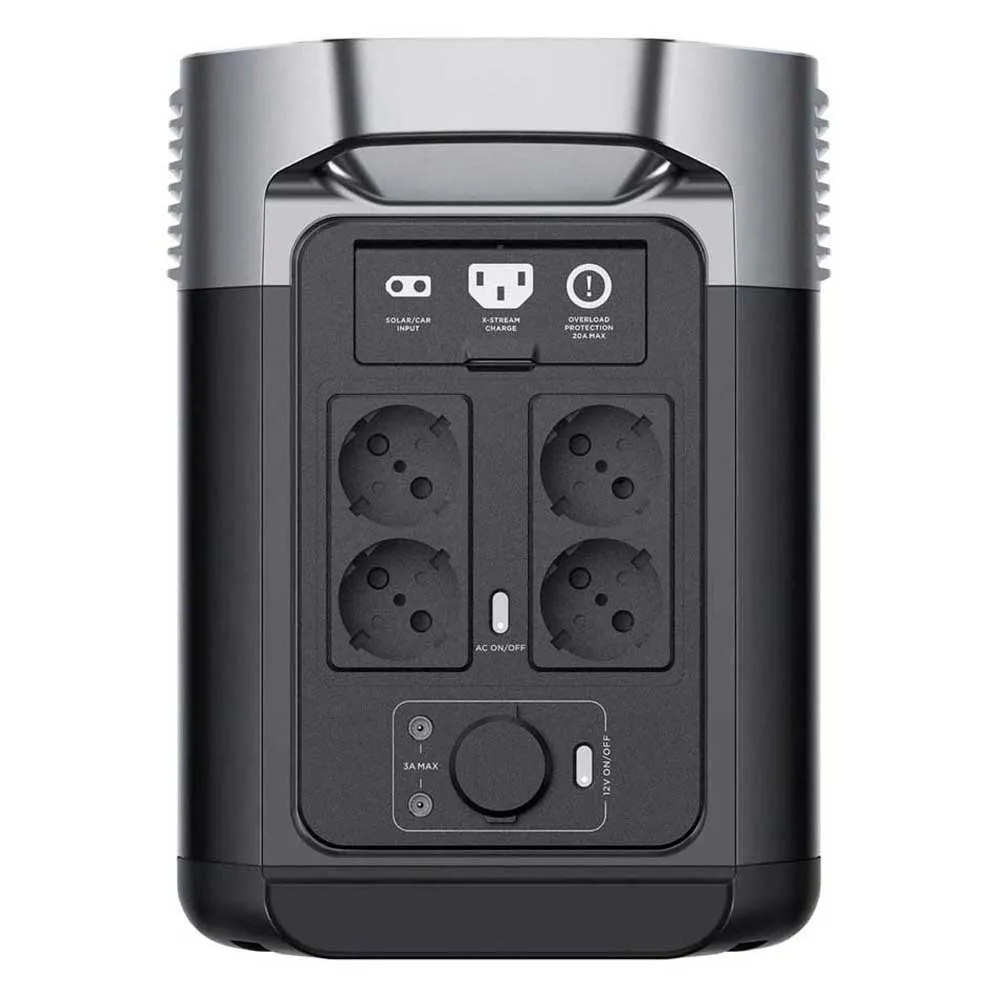 Ecoflow Delta 2 Bærbar Kraftstasjon, Black, One Size Ecoflow Delta 2 Bærbar Kraftstasjon, Black, One Size