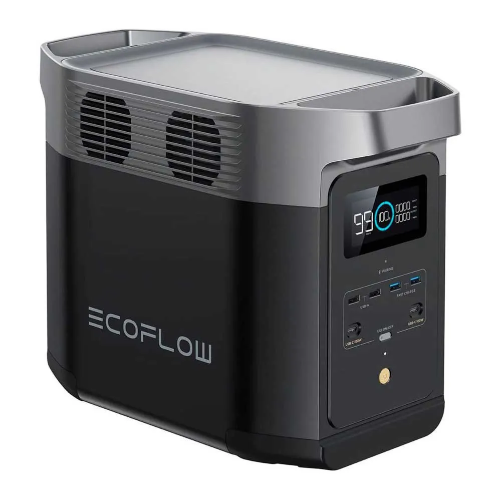 Ecoflow Delta 2 Bærbar Kraftstasjon, Black, One Size Ecoflow Delta 2 Bærbar Kraftstasjon, Black, One Size