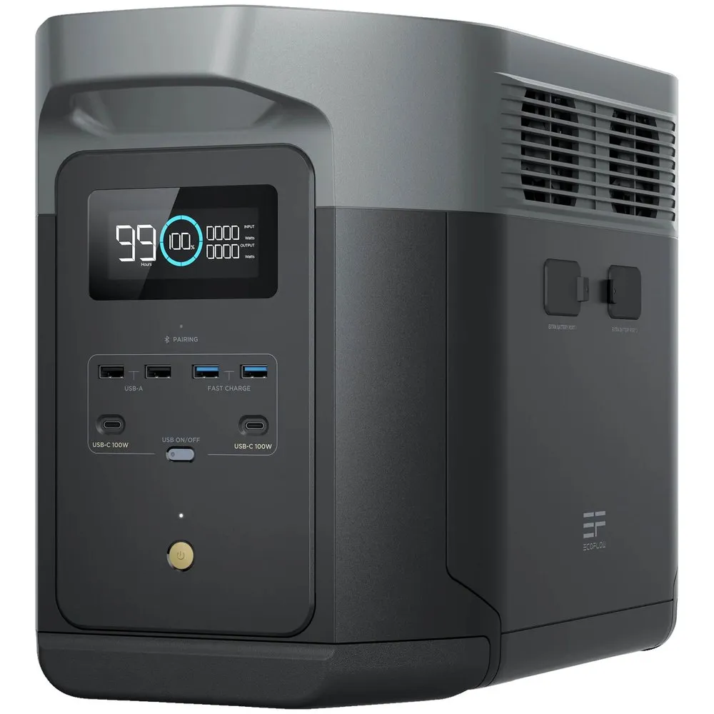 Ecoflow Delta 2 Max 2048wh Kraftverk, Black, One Size Ecoflow Delta 2 Max 2048wh Kraftverk, Black, One Size