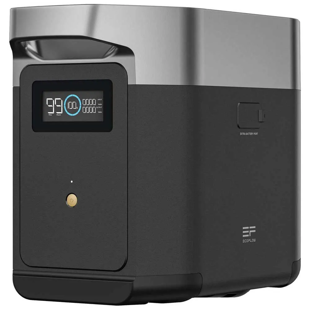 Ecoflow Delta 2 Max 2048wh Solcellepanelbatteri Refurbished, Grey, One Size