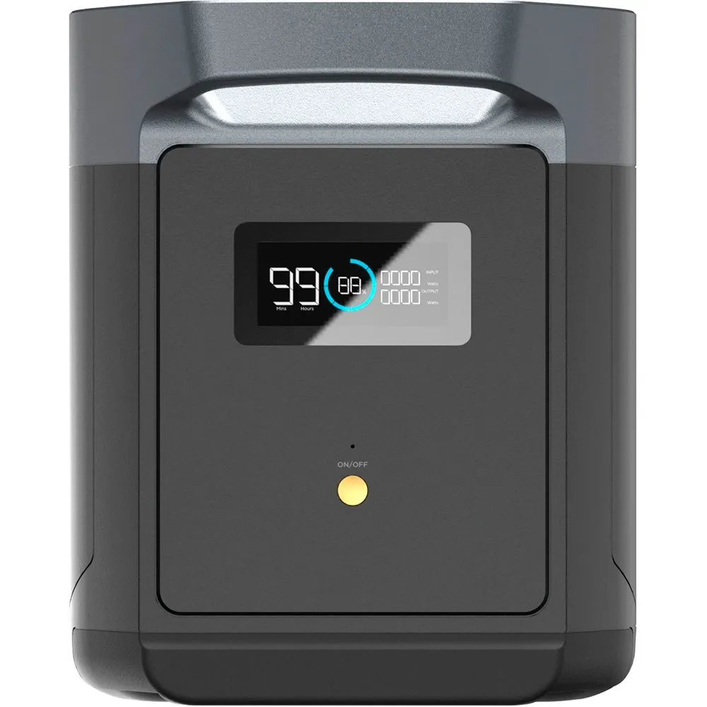 Ecoflow Delta Max 2016 Wh Units Bærbar Kraftstasjon, Black, One Size Ecoflow Delta Max 2016 Wh Units Bærbar Kraftstasjon, Black, One Size