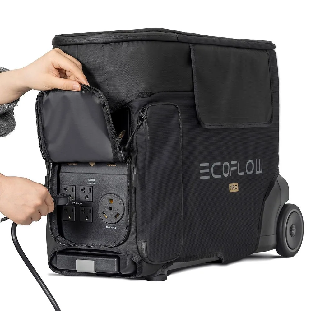 Ecoflow Delta Pro Portable Powerbank-veske, Black, One Size Ecoflow Delta Pro Portable Powerbank-veske, Black, One Size