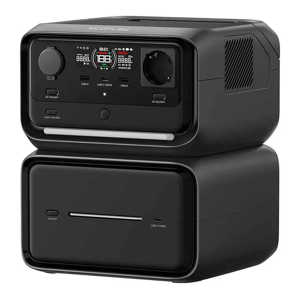 Ecoflow River 3 Max Plus Bærbar Strømstasjon Bærbar Strømstasjon, Black, One Size Ecoflow River 3 Max Plus Bærbar Strømstasjon Bærbar Strømstasjon, Black, One Size