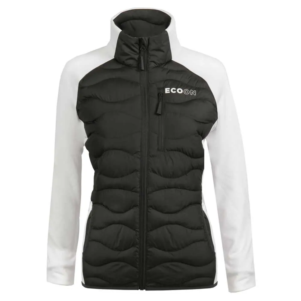Ecoon Active Hybrid Insulated Jakke, Black / white